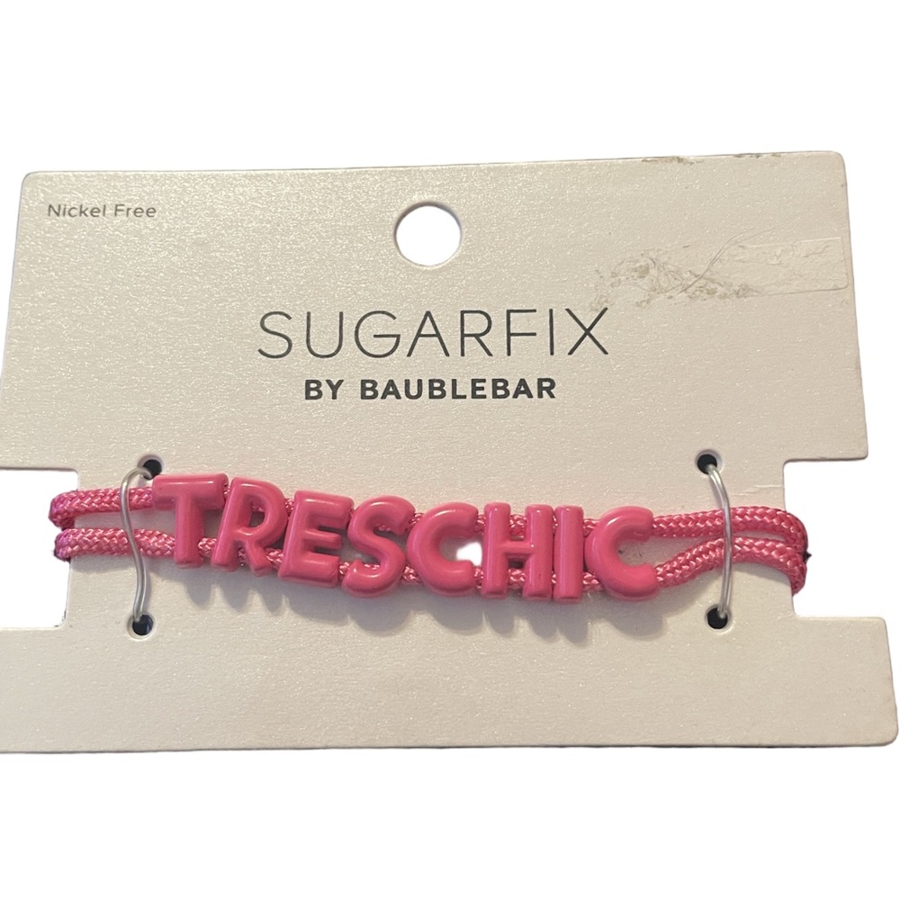 Brand New In Package Sugarfix By Baublebar Pink “TRESCHIC” Bracelet *make offers